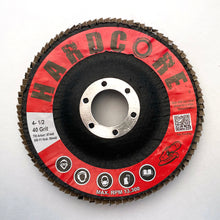 Hardcore Flap Discs HD (Jumbo) Fiberglass Type 29 – 4-1/2 x 7/8 40 Grit