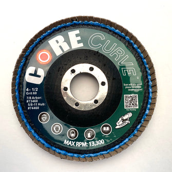 CORE Curve Flap Discs Reg. Density Type 27 – 4-1/2 x 7/8 40 Grit