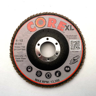 CoreXL Premium (Fiberglass) Reg. Density Type 27 – 4-1/2 x 7/8 60 Grit